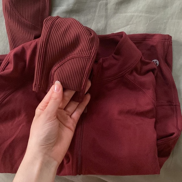 Lululemon Burgundy Cropped Jacket - Picture 7 of 7